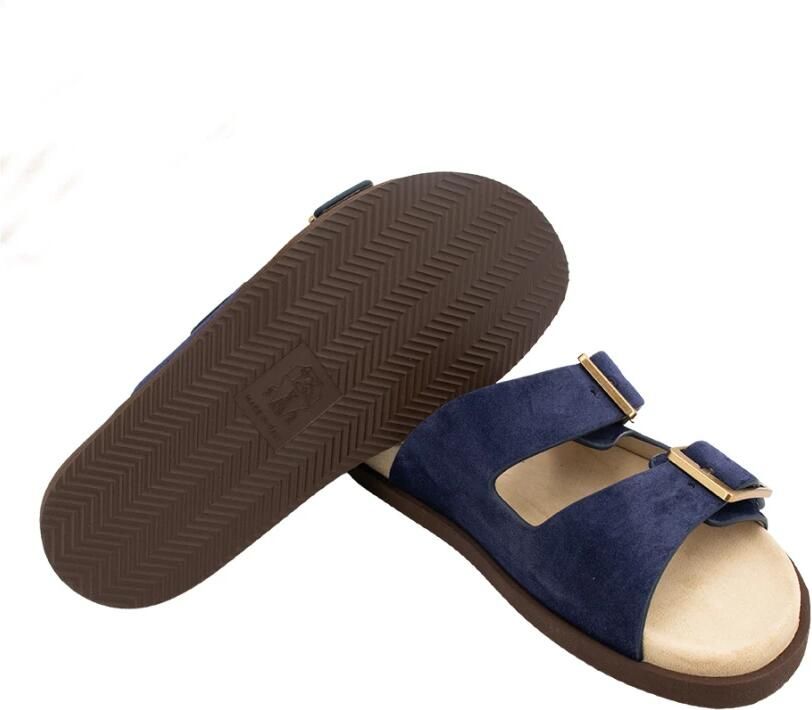 Brunello Cucinelli Sandaal met dubbele gesp van suède - Foto 2