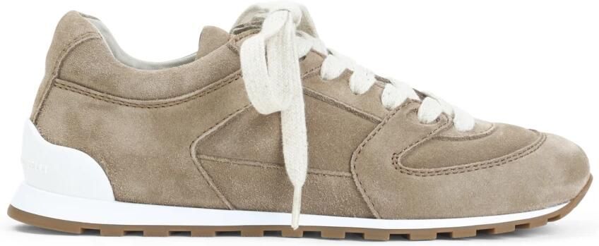 Brunello Cucinelli Antelope Suede Leather Slim Sneakers