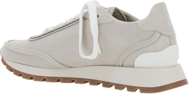 Brunello Cucinelli Suede Low Top Sneakers - Foto 4