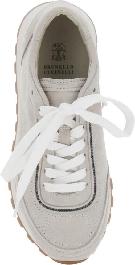 Brunello Cucinelli Suede Low Top Sneakers - Foto 2