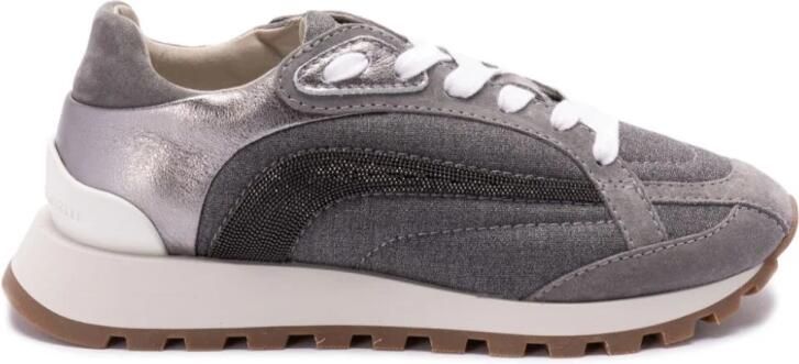 BRUNELLO CUCINELLI Grijze Sneakers voor Vrouwen Aw24 Gray Dames - Foto 3