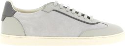 Brunello Cucinelli Sneakers van suède en gepolijst kalfsleer