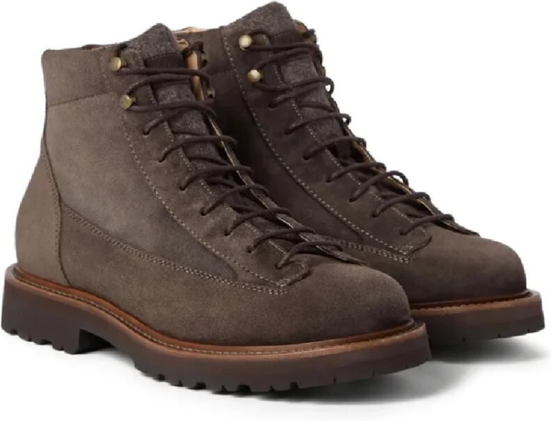 Brunello Cucinelli Stijlvolle Enkellaarzen voor Mannen