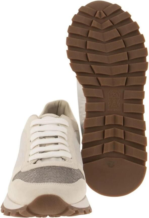 Brunello Cucinelli Suède en Nylon Lage Sneakers - Foto 2