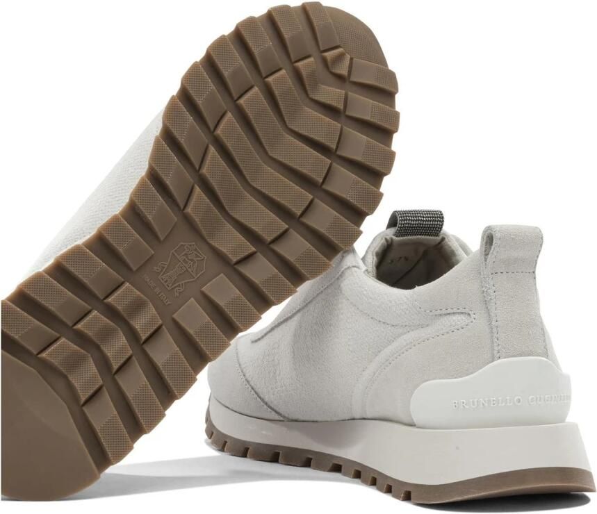 Brunello Cucinelli Suede en Textiel Slip-On Sneakers - Foto 2