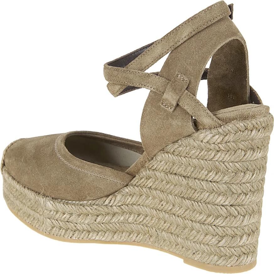 Brunello Cucinelli Suède Espadrille Sleehakken met Sierlus - Foto 2