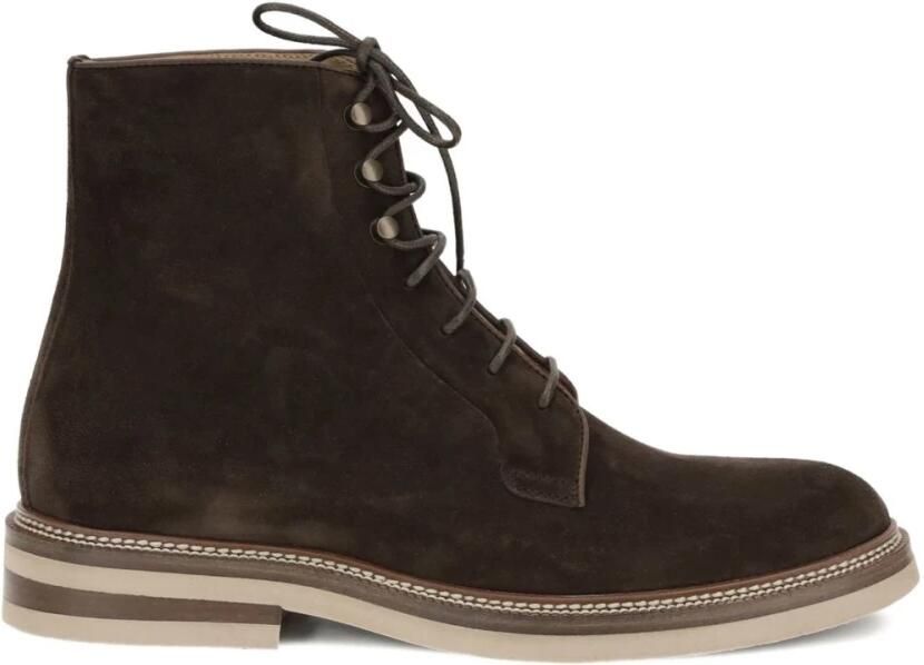 Brunello Cucinelli Suède Laarzen met Monili