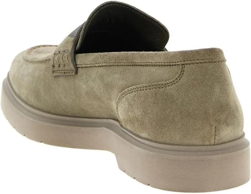 Brunello Cucinelli Suède Loafer met Versierde Band - Foto 2