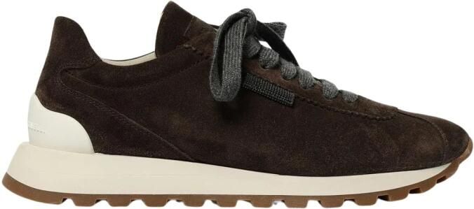 Brunello Cucinelli Suede Low-Top Sneakers