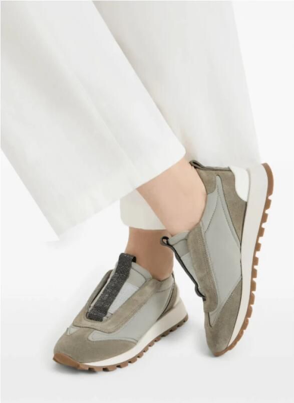 Brunello Cucinelli Suede-panel Slip-On Sneakers - Foto 2