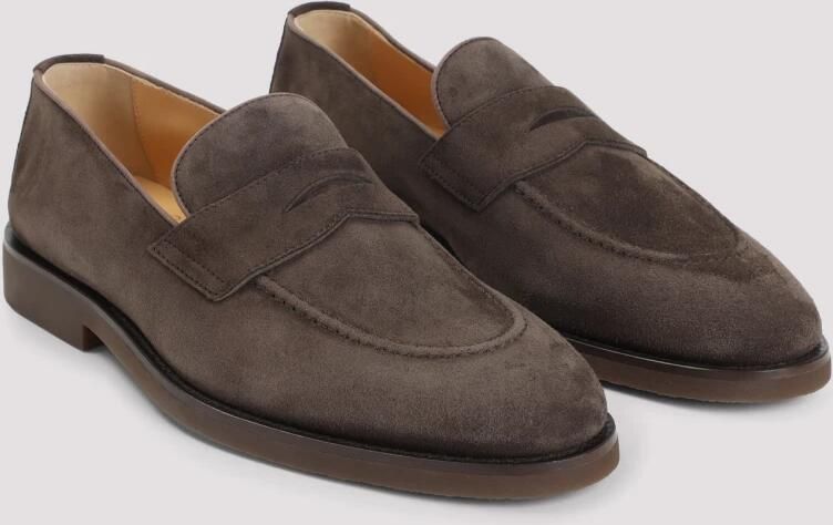 Brunello Cucinelli Suede Penny Loafer