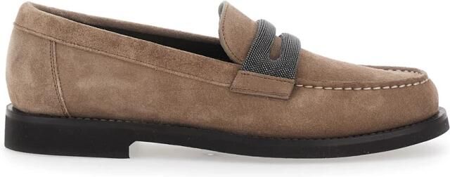 Brunello Cucinelli Suede Penny Loafer