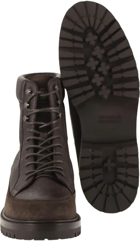 Brunello Cucinelli Veterschoenen van hertenleer en suède - Foto 4
