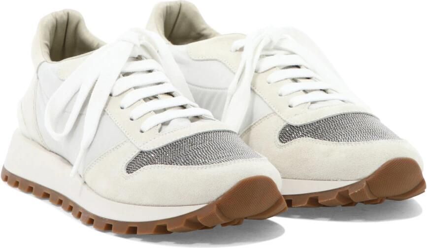 Brunello Cucinelli Witte Sneakers Stijlvol Slip-On Ontwerp - Foto 2