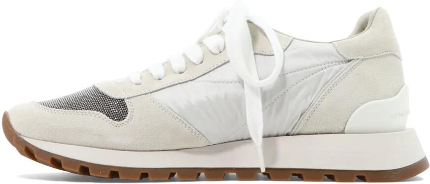 Brunello Cucinelli Witte Sneakers Stijlvol Slip-On Ontwerp - Foto 4