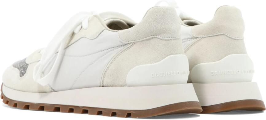 Brunello Cucinelli Witte Sneakers Stijlvol Slip-On Ontwerp - Foto 3