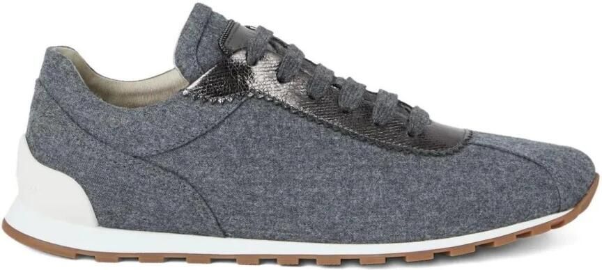 Brunello Cucinelli Wool Blend Runner Sneakers