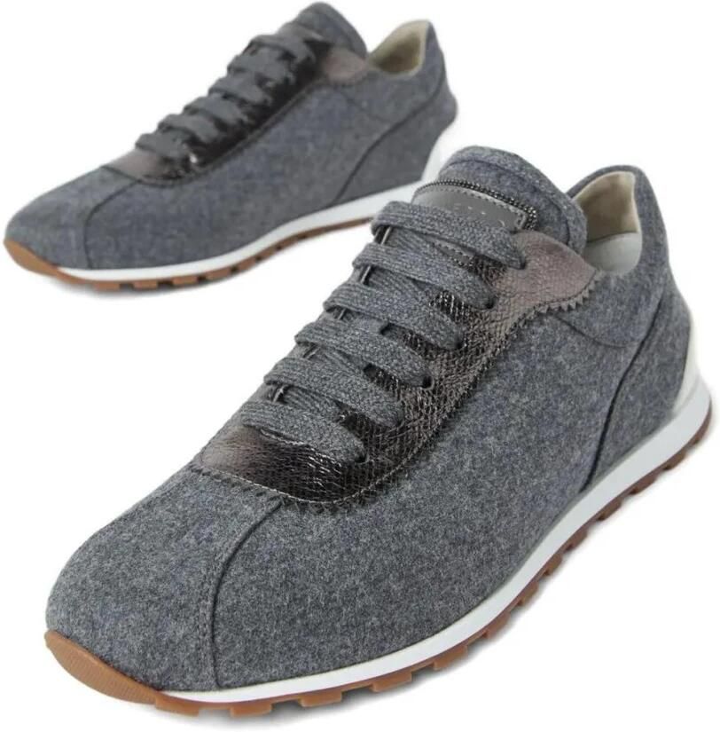 Brunello Cucinelli Wool Blend Runner Sneakers - Foto 2