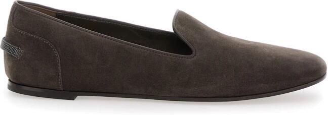 Brunello Cucinelli Zwarte platte schoenen Scarpe