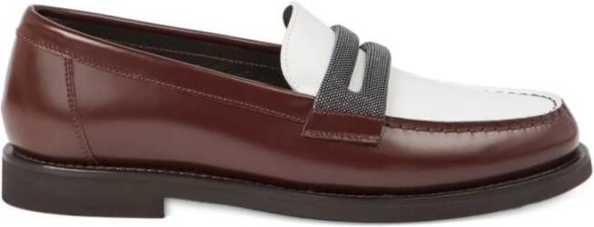 Brunello Cucinelli Calfskin Penny Loafers