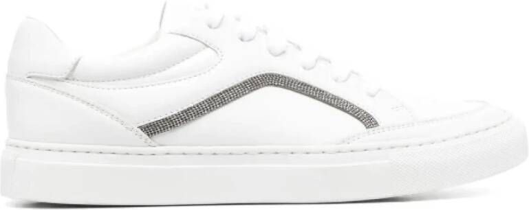 BRUNELLO CUCINELLI Cloud White Panelled Sneakers voor Dames White Dames