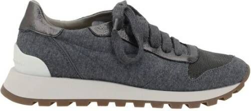 Brunello Cucinelli Elegante Sneakers met Mélange Stofontwerp