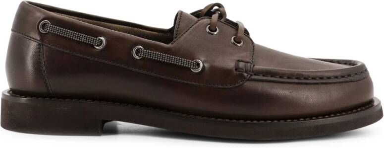 Brunello Cucinelli Elegante Veterschoenen met Monili Detail