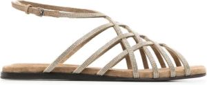 BRUNELLO CUCINELLI Flat Sandals Geel Dames