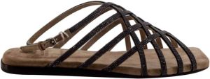 BRUNELLO CUCINELLI Flat Sandals Wit Dames