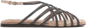 BRUNELLO CUCINELLI Flat Sandals Zwart Dames