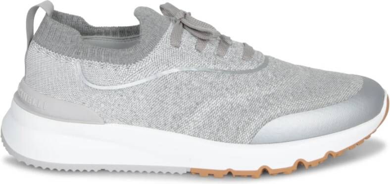 Brunello Cucinelli Gebreide Mel Sneakers Sokachtig Ontwerp