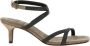 Brunello Cucinelli Grijze Beaded Kitten Heel Sandalen - Thumbnail 1