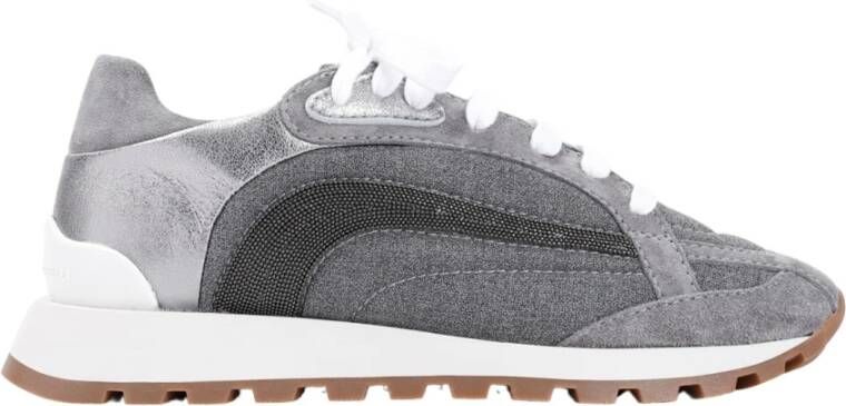 BRUNELLO CUCINELLI Grijze Sneakers Gray Dames