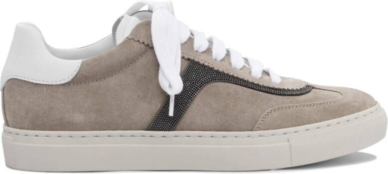 Brunello Cucinelli Grijze Sneakers voor Vrouwen