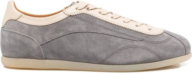 Brunello Cucinelli Grijze Vetersneaker met A delteen