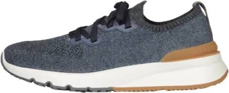 BRUNELLO CUCINELLI Sportieve Herensneakers in Donkerblauw Blue Heren