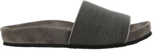 Brunello Cucinelli Iconische Juweel Platte Sandalen