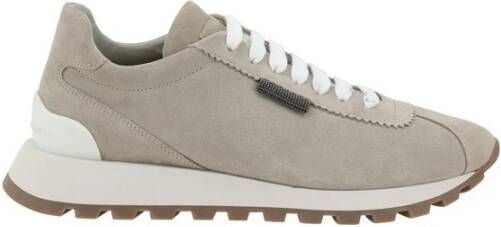 Brunello Cucinelli Iconische Versierde Leren Sneakers