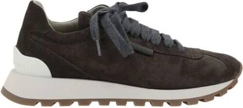 Brunello Cucinelli Iconische Versierde Leren Sneakers