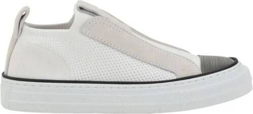Brunello Cucinelli Iconische Versierde Sneakers voor Casual-Chic Look