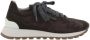 Brunello Cucinelli Iconische versierde suède sneakers - Thumbnail 1