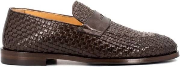 BRUNELLO CUCINELLI Intrecciato Penny Loafer Brown Heren