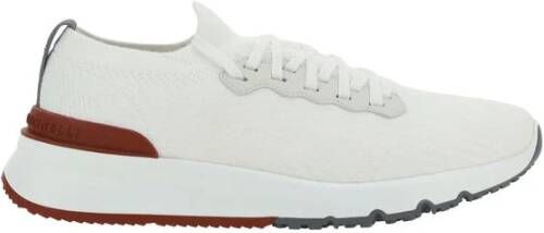 Brunello Cucinelli Katoenen Sneakers met Vetersluiting