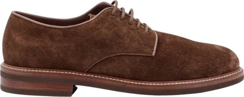 BRUNELLO CUCINELLI Laced Shoes Brown Heren