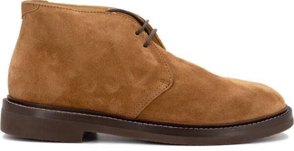 BRUNELLO CUCINELLI Upgrade je stijl met Chukka Boot Brown Heren