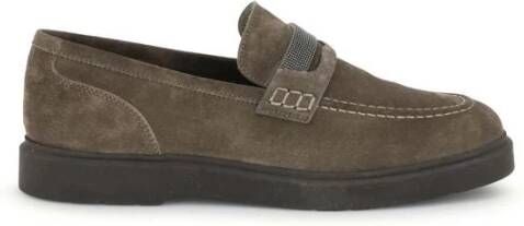 Brunello Cucinelli Leren Loafers met A delteen
