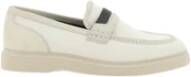 Brunello Cucinelli Leren Mocassin Loafers met Kralen