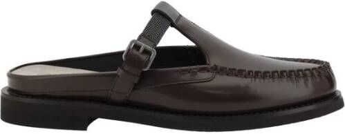 Brunello Cucinelli Leren muiltjes met gespdetail