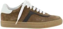 Brunello Cucinelli Leren sneakers met glanzende juwelen