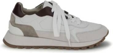 Brunello Cucinelli Leren Sneakers met Juweeldecoratie